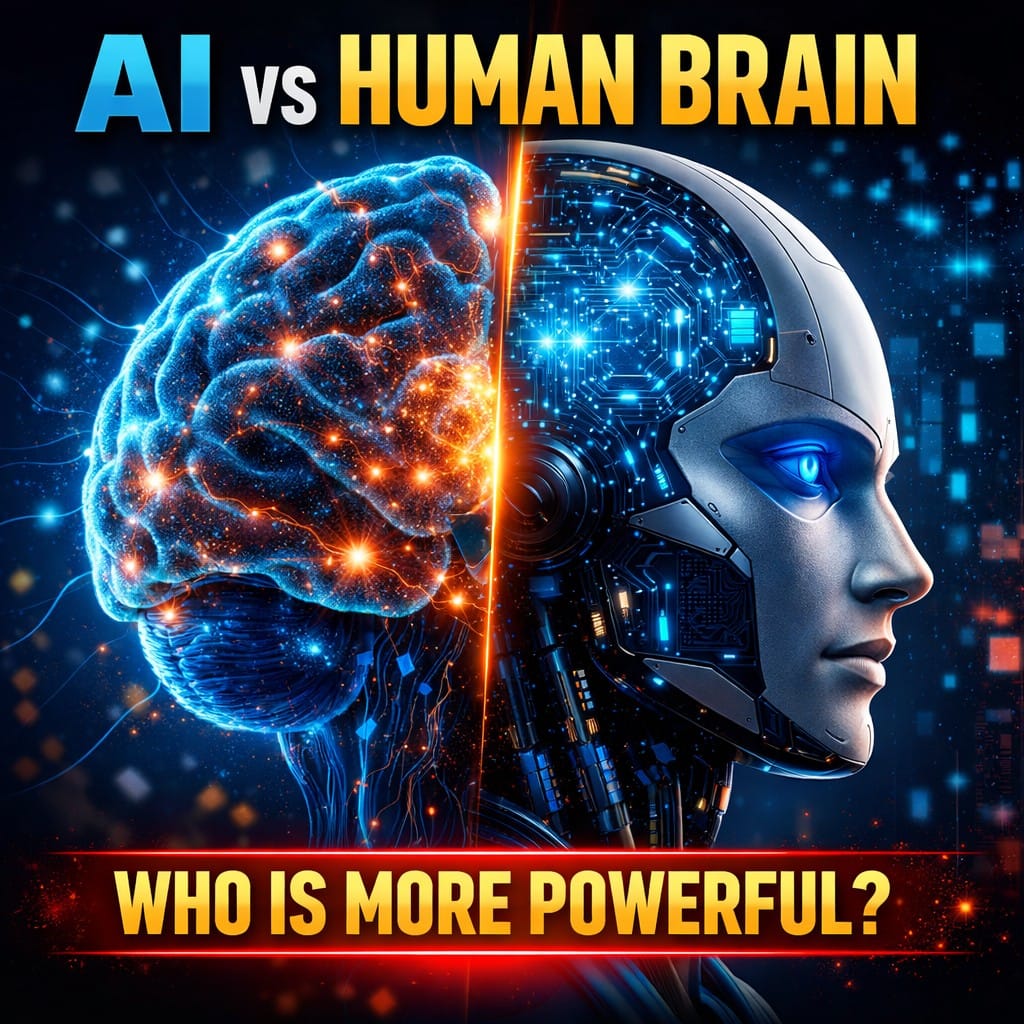 AI vs human brain
