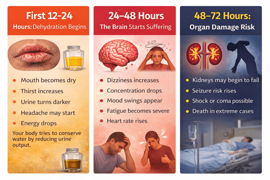 What Happens If You Stop Drinking Water for 3 Days