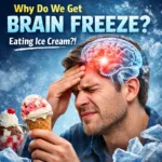 Brain freeze headache after eating ice cream