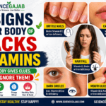 Featured image showing warning signs of vitamin deficiency including brittle nails, cracked lips, hair fall, dark circles, and mouth ulcers, with bold text “Signs Your Body Lacks Vitamins – Don’t Ignore These Warning Signs.”