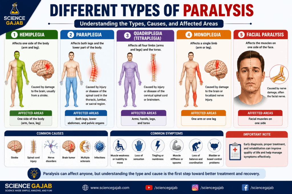 Different Types of Paralysis