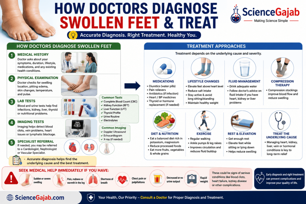 Swollen Feet Diagnosis and Treatment Guide